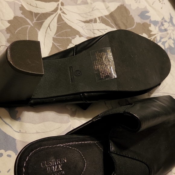 Cushion Walk by Avon black heels open toe and back  size 9 - Picture 4 of 4